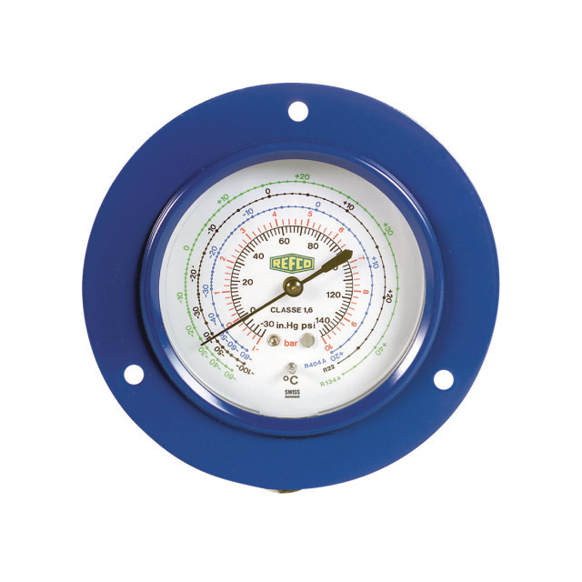 REFCO Manometer M2-285-DS-R134a-1/4SAE 80mm 1/4" SAE