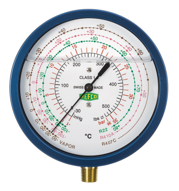 REFCO Manometer R5-220-DS-CLIM 80mm, 1/8" NPT