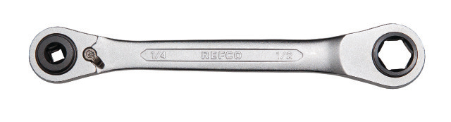 REFCO Ratelsleutel SW-124-C 1/2" zeskant vierkant: 3/16" x 1/4"