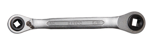 REFCO Ratelsleutel SW-127-OFFSET (25° hoek) vierkant 1/4" x 3/8"