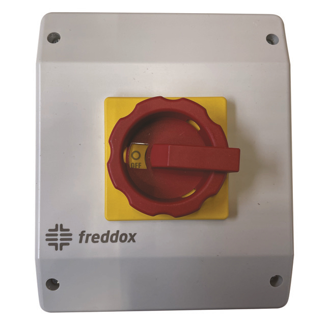 Freddox Werkschakelaar AE-A551630 4P-40A rood/geel