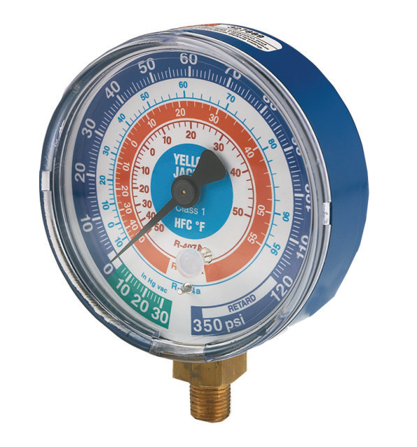 YELLOW JACKET Manometer 49131 80 mm rood R134A/404A/407C