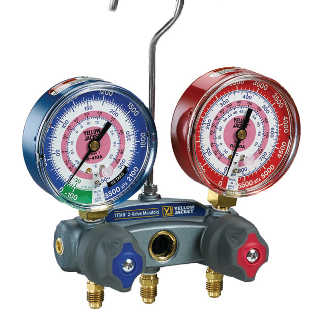 YELLOW JACKET Manometer 49856 80 mm 2-V C R134A/404A/407C