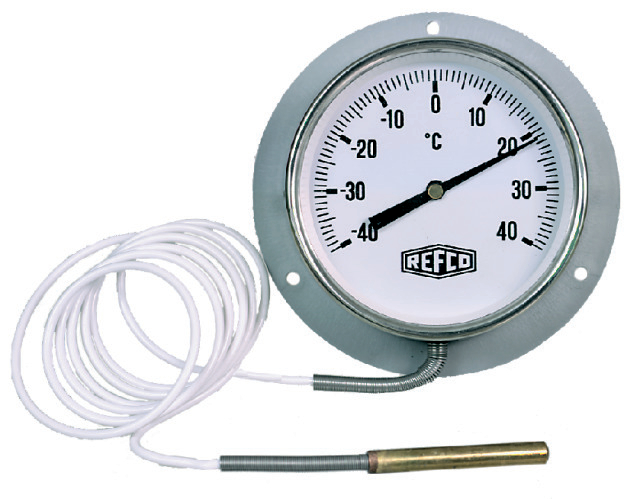 REFCO Thermometer F-84-60-FP-1,5 Ø60mm capillaire 1,5m tbv koelcel